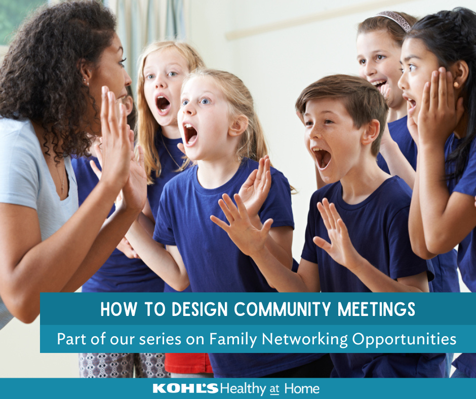 How to Design Community Meetings Alliance for a Healthier Generation